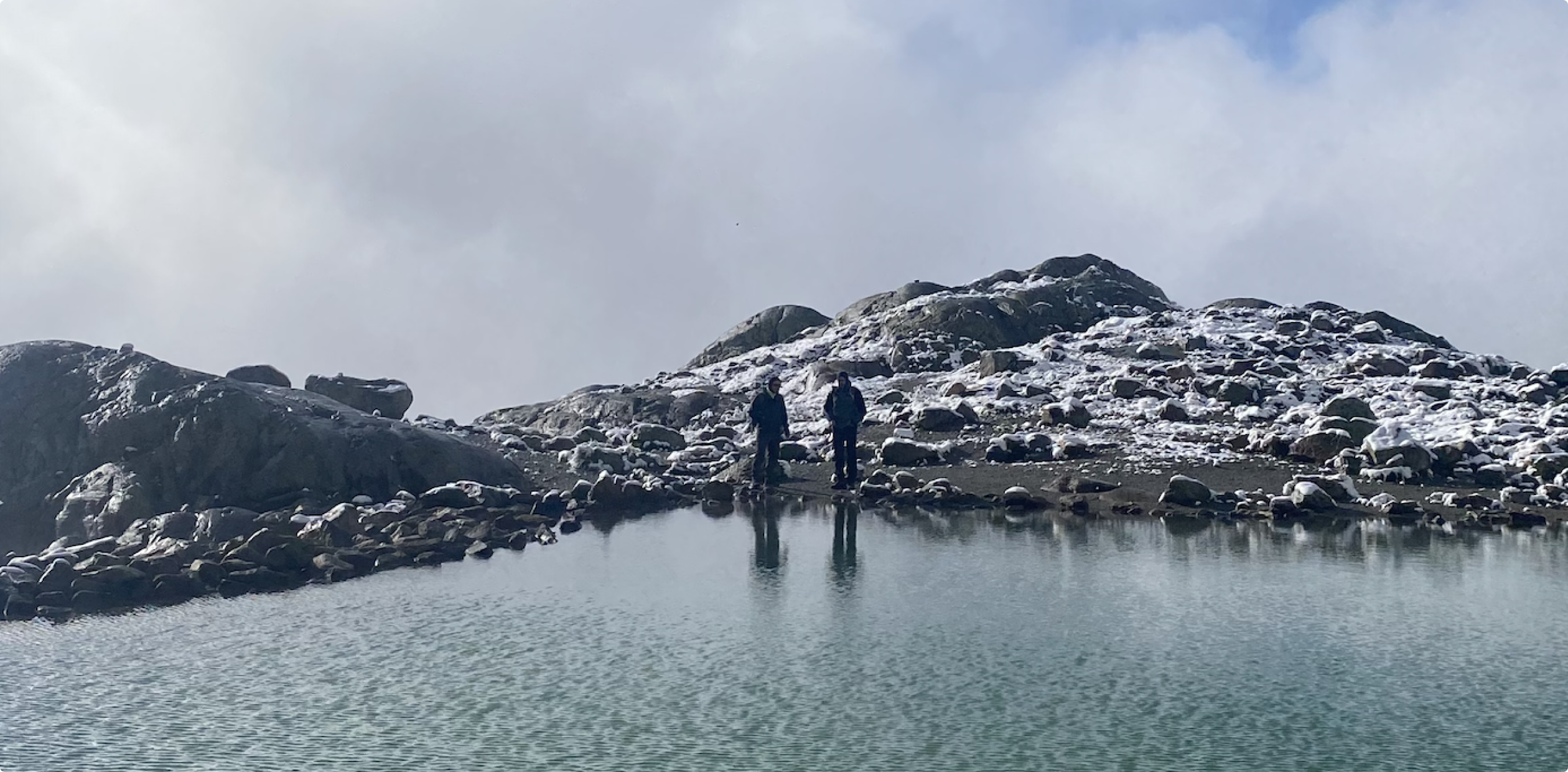Mountain lake landscape