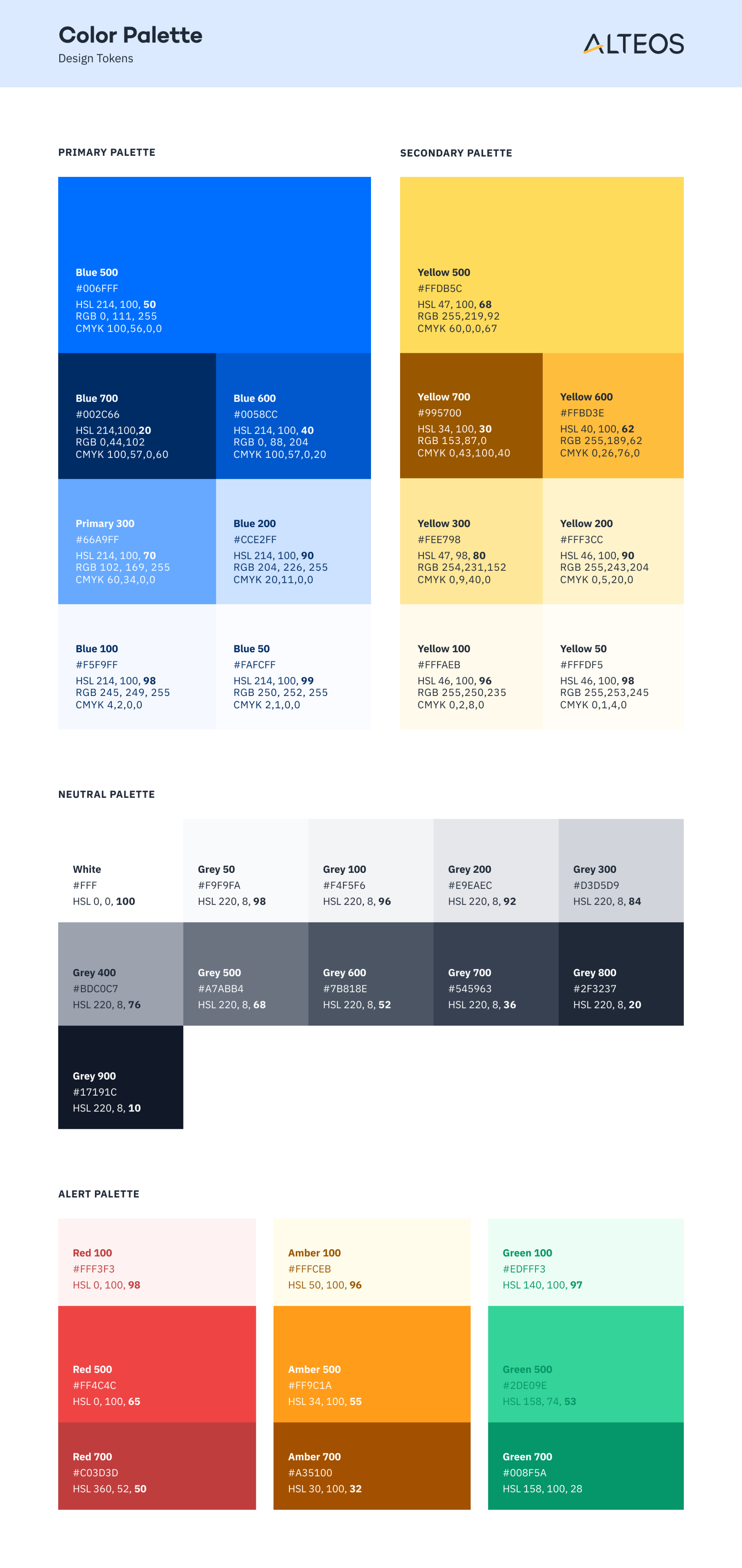 Color palette